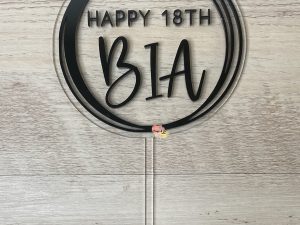 Cake Topper | Layered Circles | Custom | Personalised