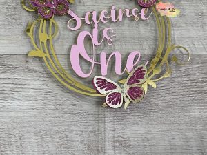 Cake Topper | Name Is Age | Custom | Personalised | Acrylic and Cardstock