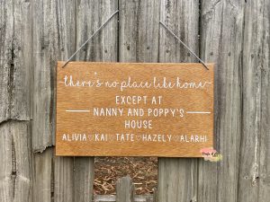 There's no place like home | Sign | Wooden | Custom | Personalised