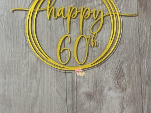 Cake Topper | Happy age | Custom | Personalised | Acrylic | Plywood